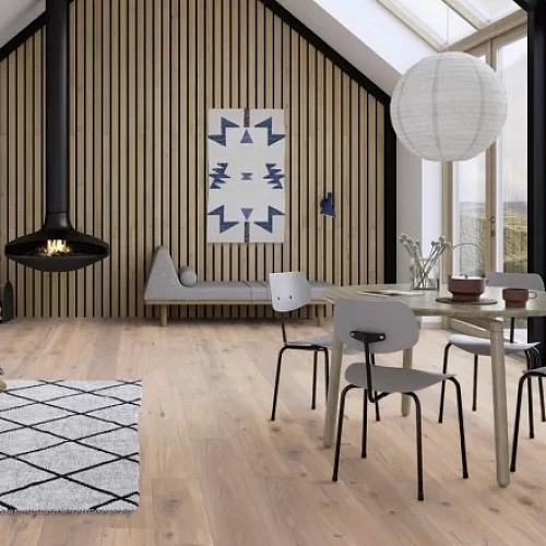 ДУБ VINTAGE WHITE ПАРКЕТНАЯ ДОСКА BOEN HANDСRAFTED